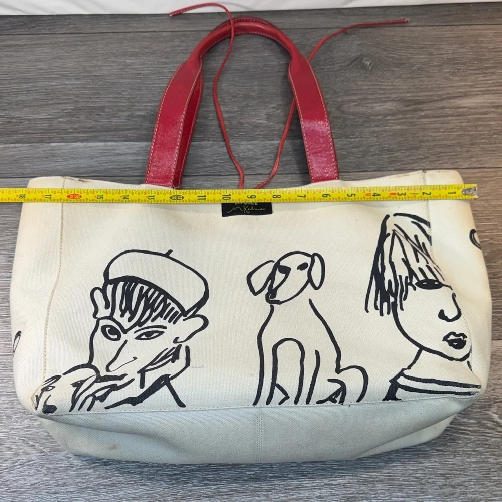 KATE SPADE & MAIRA KALMAN Canvas Tote Bag